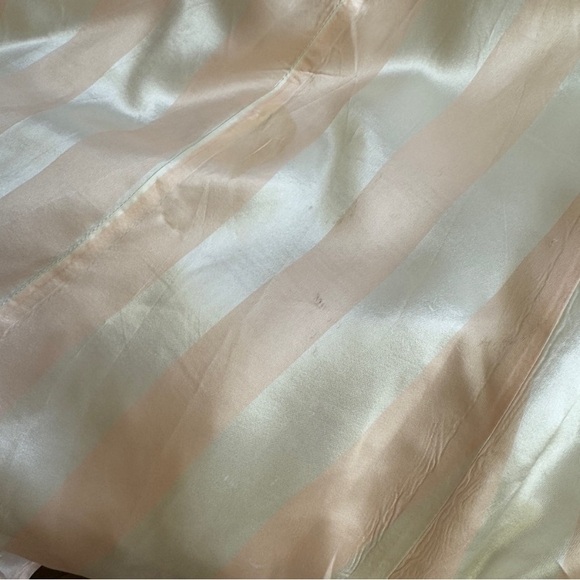 Vintage 70s Gunne Sax by Jessica McClintock Strawberry & Cream Striped Dress - Picture 9 of 14